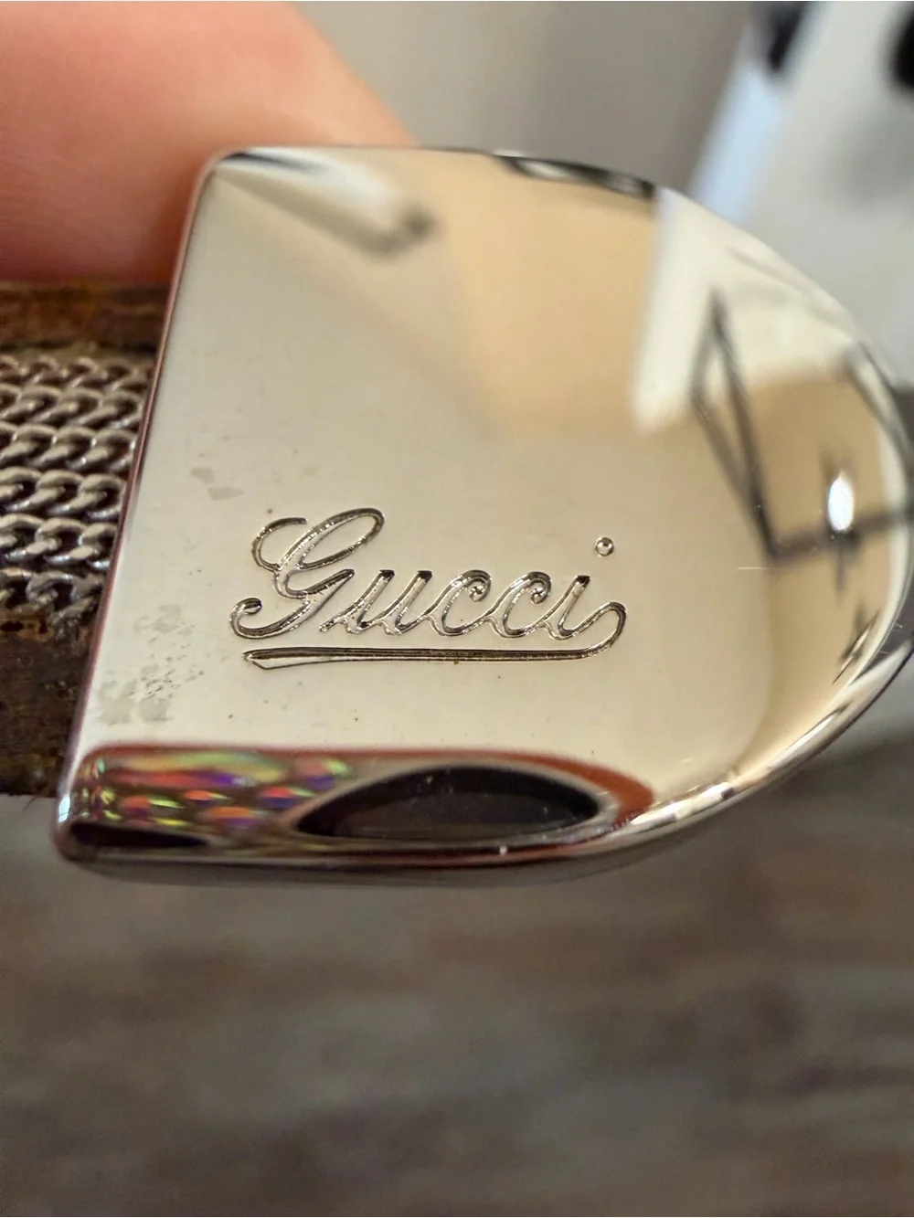 Gucci brown leather
